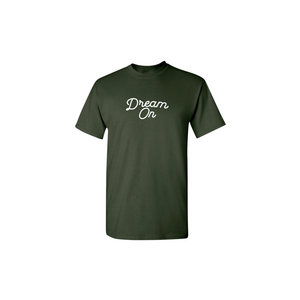 SCRIPT LOGO TEE-FOREST GREEN
